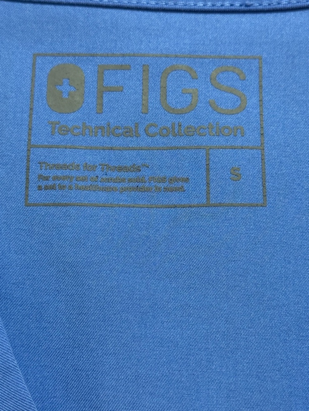 NWOT Women’s Figs Yola Skinny Scrub Set, Ceil Blue, Small & Small Tall - Picture 3 of 7